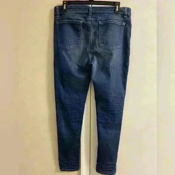 Eileen‎ Fisher jeans dark wash skinny stretchy organic cotton blend. Sz 8 - Picture 3 of 5